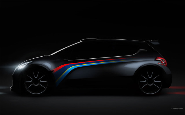 Colorful stripe car dark red free wallpaper - medium preview image