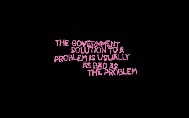 Government solution bad as problem free wallpaper - medium preview image
