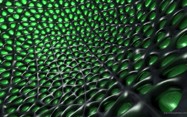 Green background circles dots pattern free wallpaper - medium preview image