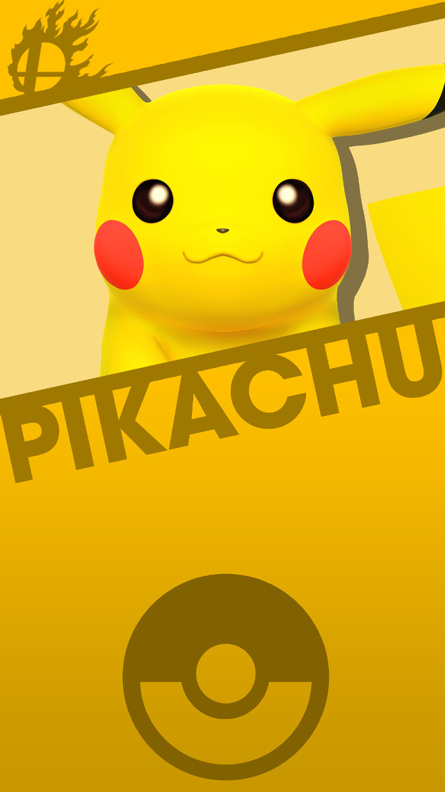 Pikachu peeking yellow box character free wallpaper - medium preview image