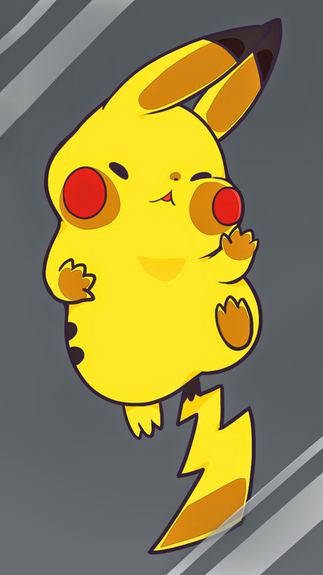Cartoon pikachu red eyes black free wallpaper - medium preview image