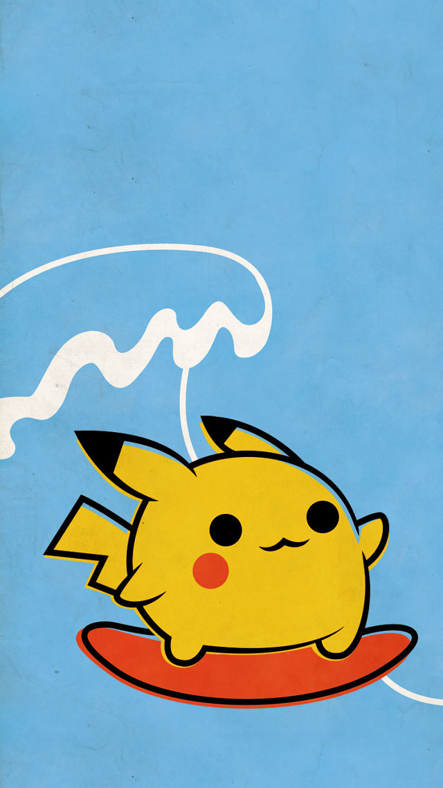 Cartoon pikachu floating red object free wallpaper - medium preview image