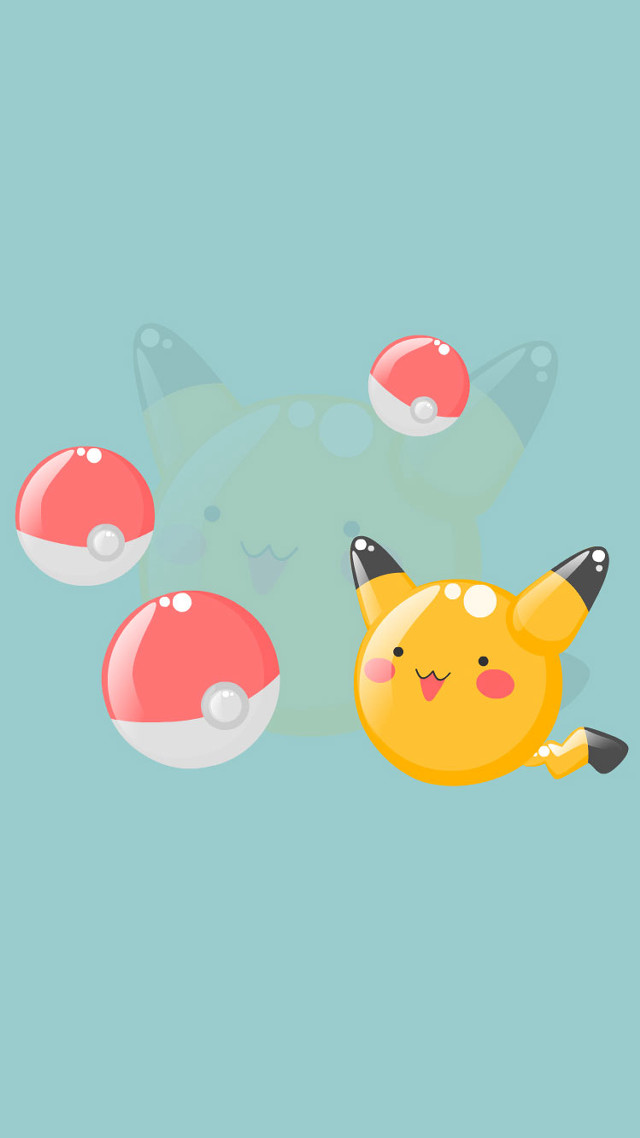 Pikachu pokemon wallpaper blue background free wallpaper - medium preview image