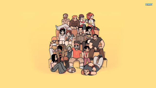 Group people sitting chair together free wallpaper - medium preview image