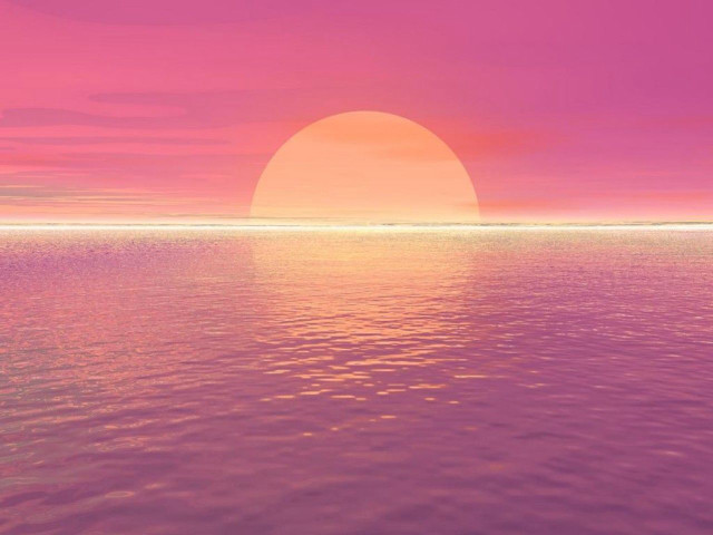 Sunset water boat pink sky #2 free wallpaper - medium preview image