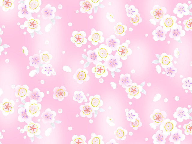 Pink flower pattern bubbles background free wallpaper - medium preview image