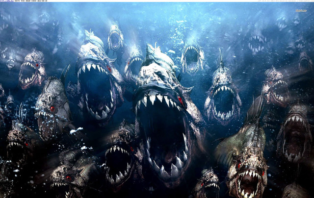 Large sharks open mouths teeth free wallpaper - medium preview image