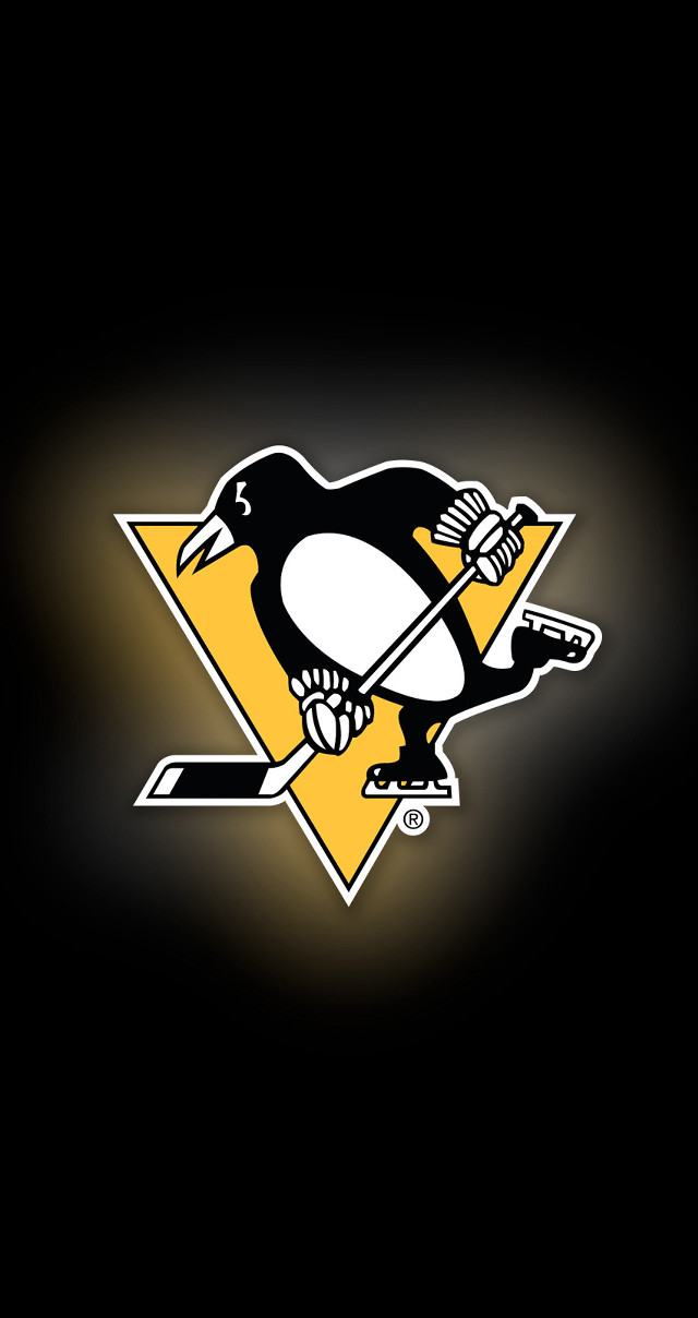 Penguin hockey stick puck yellow free wallpaper - medium preview image