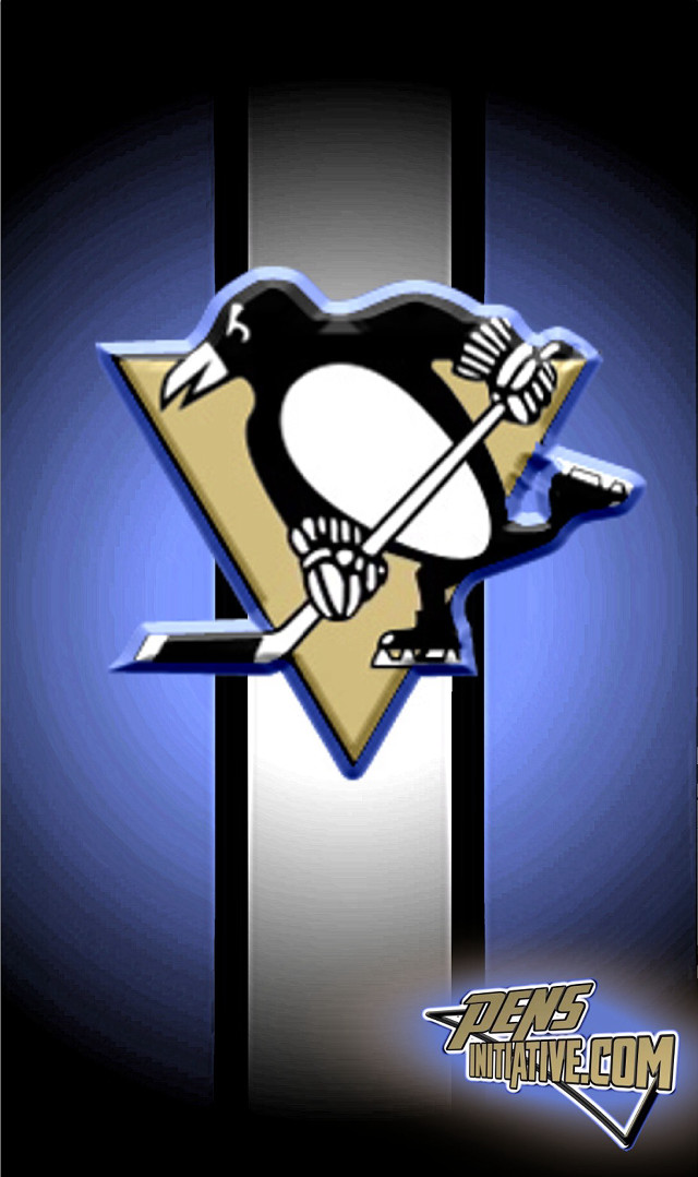 Penguins logo stripe background digital free wallpaper - medium preview image