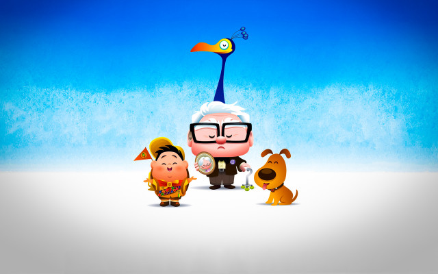 Man two dogs snow sky free wallpaper - medium preview image