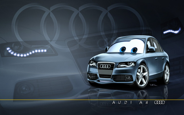Car face eyes hood headlight free wallpaper - medium preview image