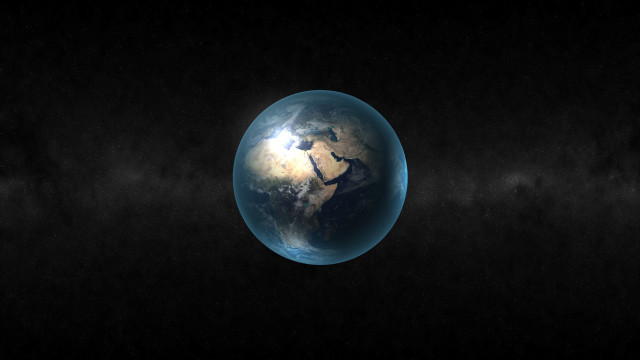 Space earth starry sky moon free wallpaper - medium preview image