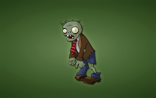 Cartoon zombie tie backpack green free wallpaper - medium preview image