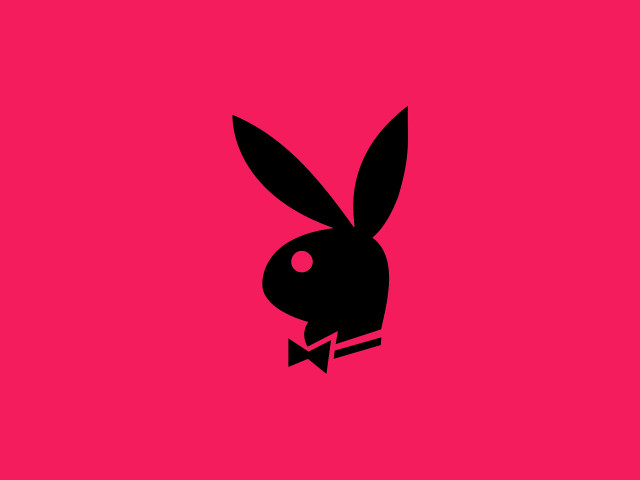 Rabbit bowtie black pink background free wallpaper - medium preview image
