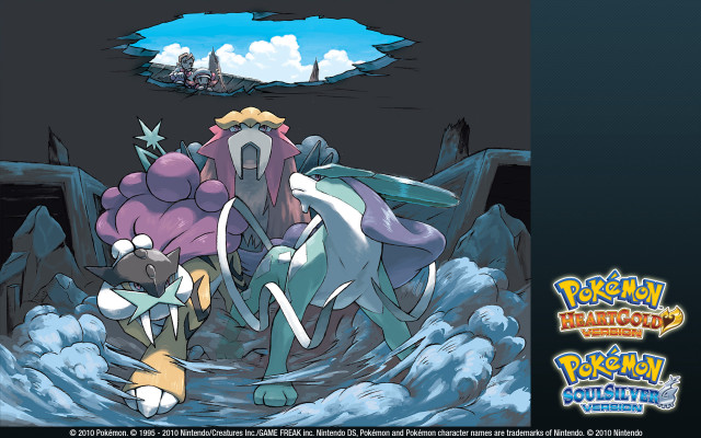 Pokemon mountain castle sky cartoon free wallpaper - medium preview image