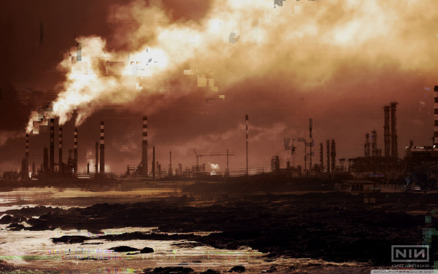 Factory smoke water pipes stacks free wallpaper - medium preview image