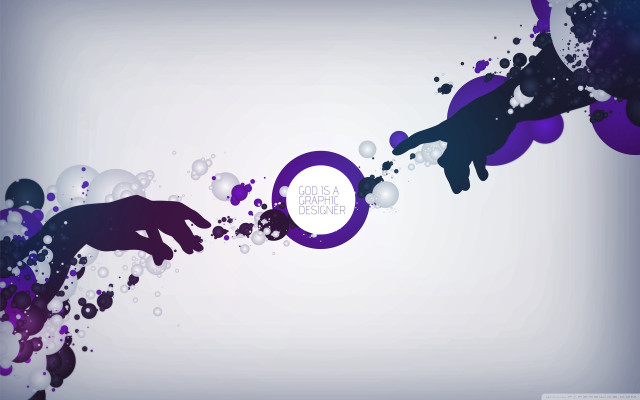Hand reaching circle bubbles around free wallpaper - medium preview image
