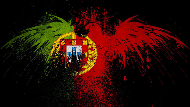 Grungy flag bird back front free wallpaper - medium preview image