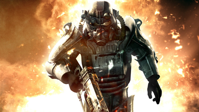 Futuristic man suit gun fire #3 free wallpaper - medium preview image