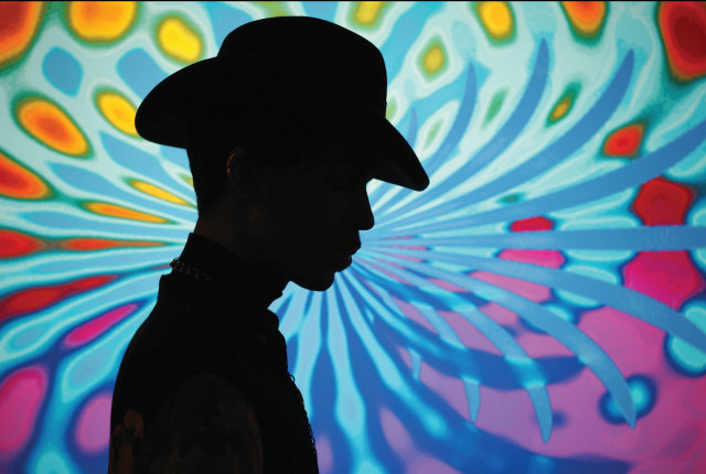 Man hat colorful background psychedelic free wallpaper - medium preview image