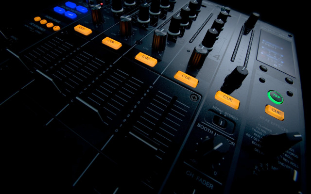 Sound board closeup buttons knobs #4 free wallpaper - medium preview image