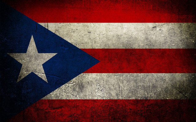 Grungy puerto rican flag star free wallpaper - medium preview image