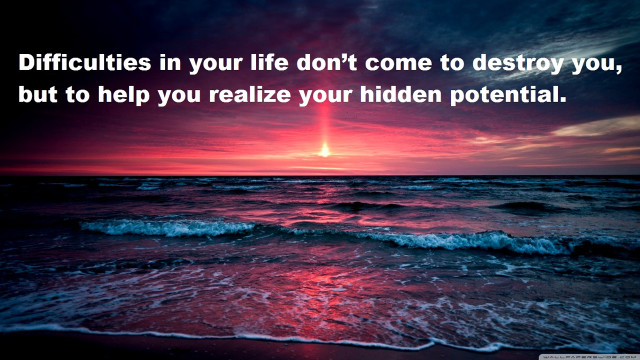 Sunset life ocean quote red free wallpaper - medium preview image