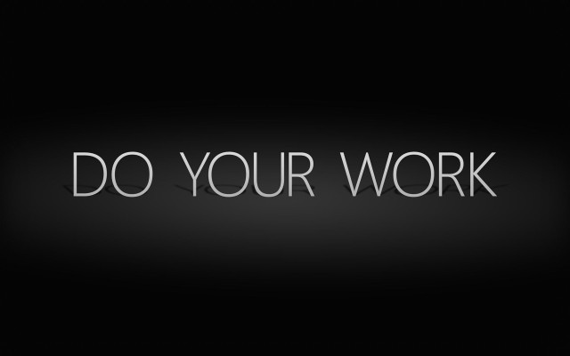 Do your work black white free wallpaper - medium preview image