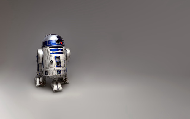 Robot redlight blueface graybackground 3drender free wallpaper - medium preview image