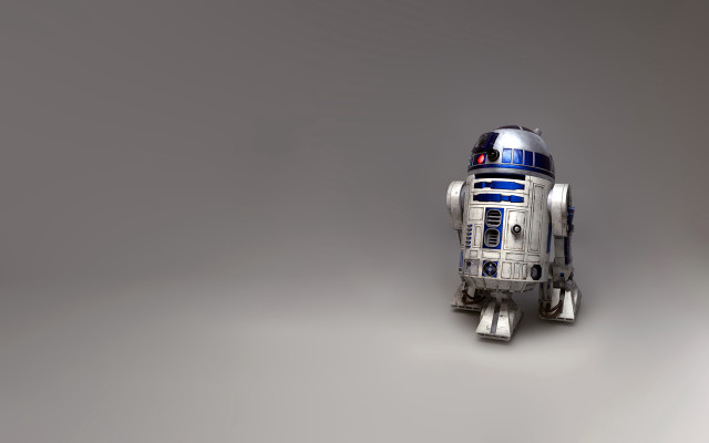 Robot gray surface red eye free wallpaper - medium preview image