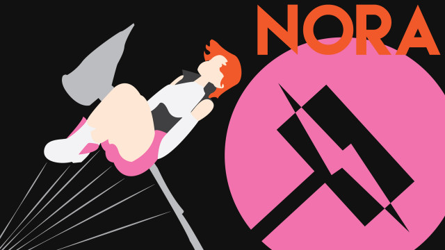 Woman holding hammers in both free wallpaper - medium preview image