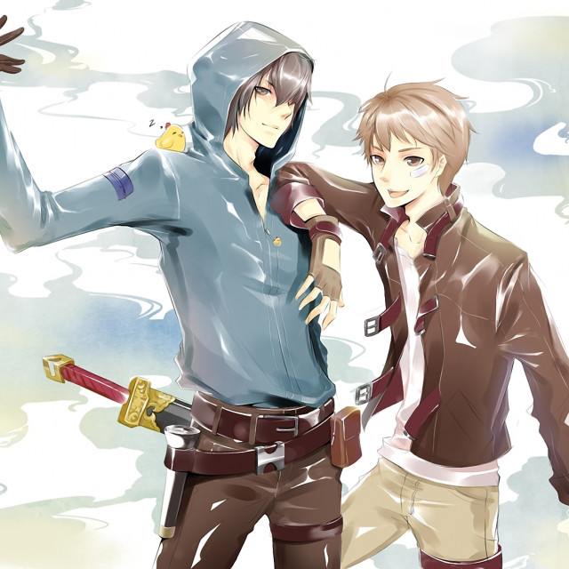 Anime characters posing together picture #7 free wallpaper - medium preview image