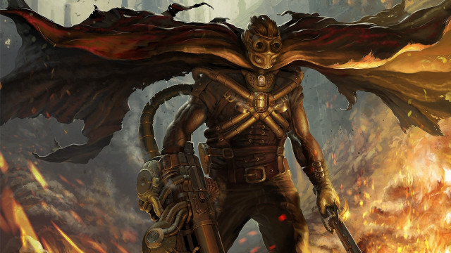 Man gun bird shoulder fire free wallpaper - medium preview image