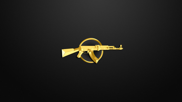 Golden gun black background carlos free wallpaper - medium preview image