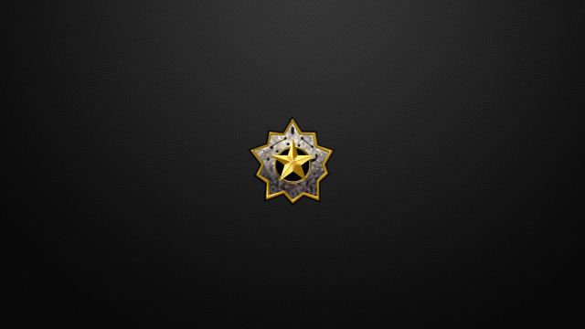 Star gold black white border free wallpaper - medium preview image