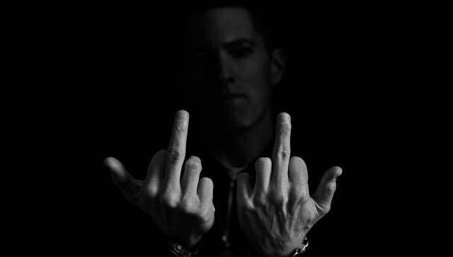 Man hand sign dark room free wallpaper - medium preview image