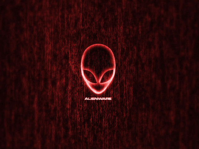 Red alien face alienware center free wallpaper - medium preview image