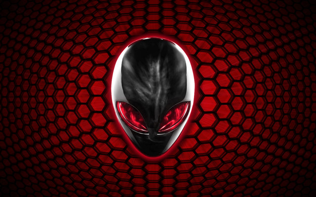 Red alien head black face free wallpaper - medium preview image