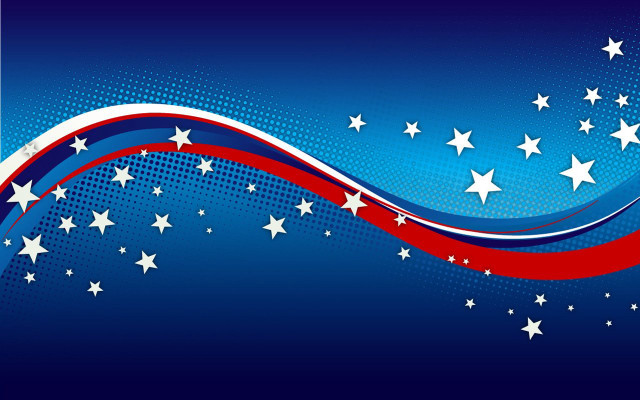 Patriotic background stars red wave #3 free wallpaper - medium preview image
