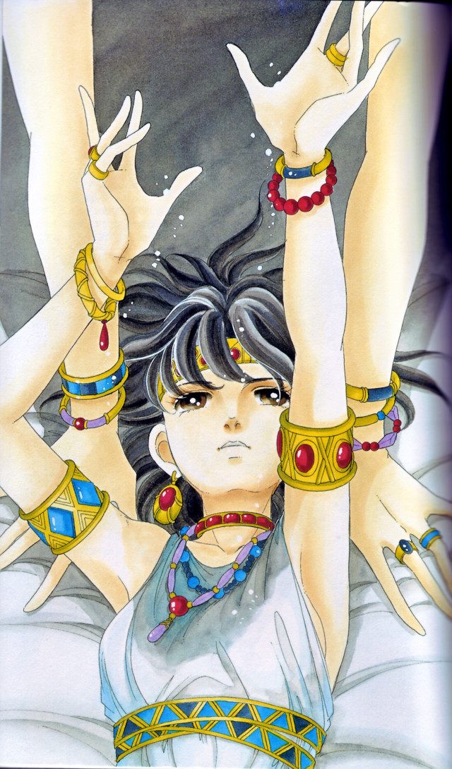 Woman hands up air drawing free wallpaper - medium preview image