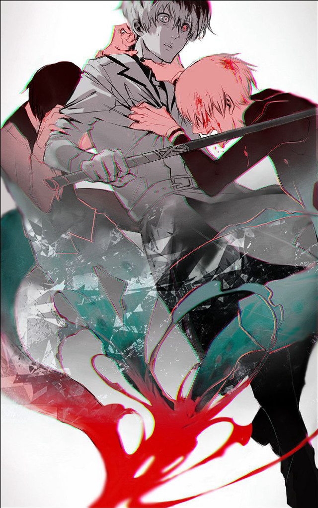 Couple hugging red paint black free wallpaper - medium preview image