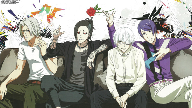 Group couch flower pointing people free wallpaper - medium preview image