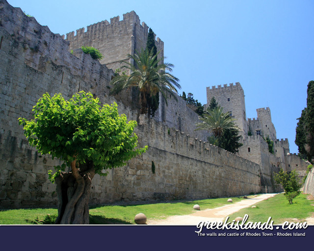 Tree stone wall path castle free wallpaper - medium preview image