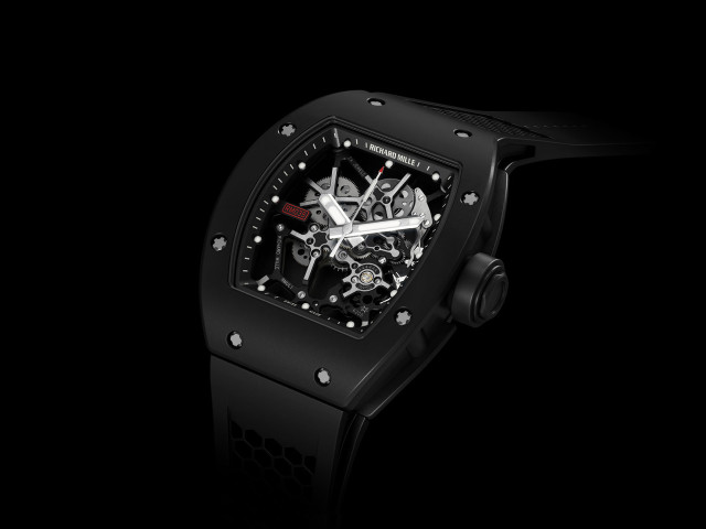 Black watch skeleton face red free wallpaper - medium preview image