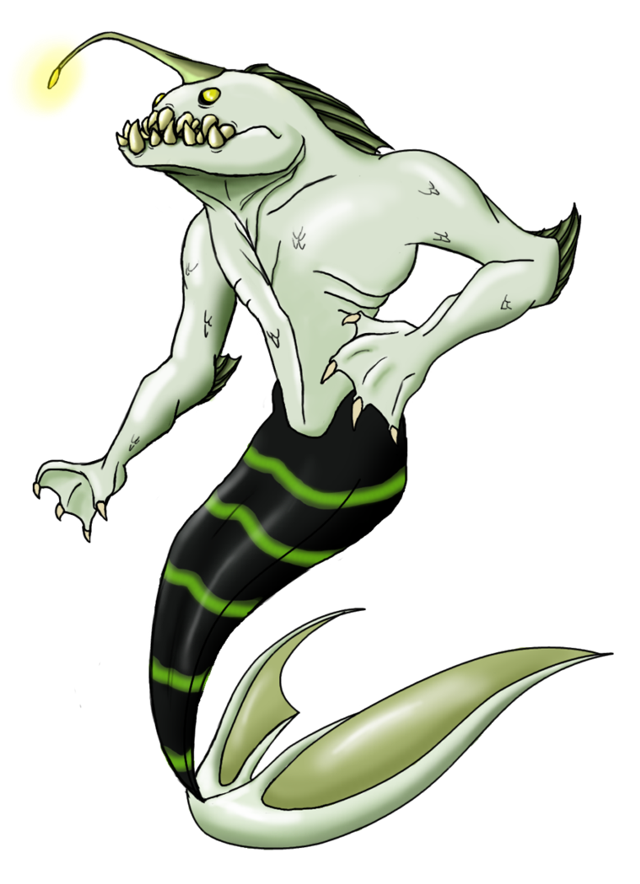 Cartoon character ball fish tail free wallpaper - medium preview image
