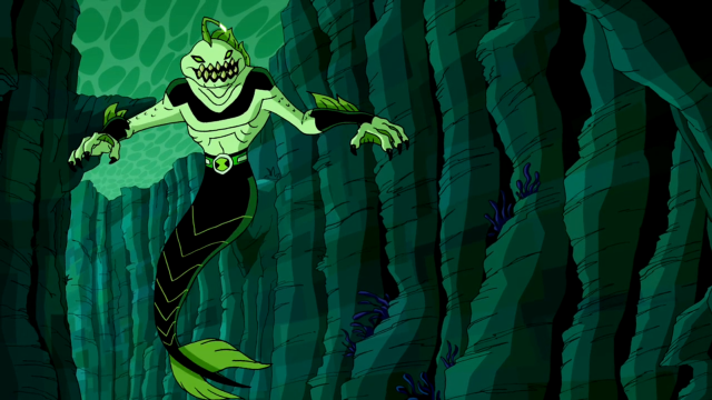 Cartoon character running cave fish free wallpaper - medium preview image