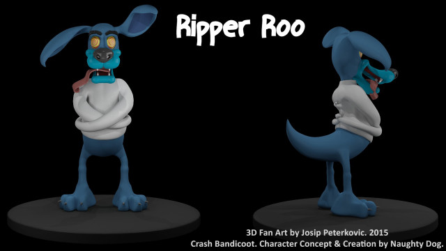 Ripper roo blue nose furry free wallpaper - medium preview image