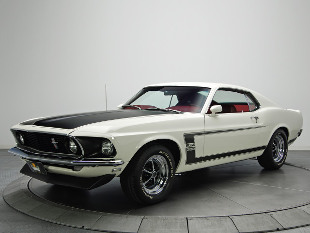 White mustang black white floor free wallpaper - medium preview image