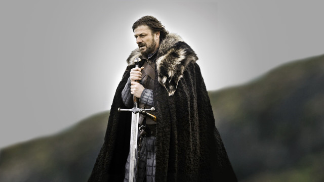 Man black cape sword mountain free wallpaper - medium preview image