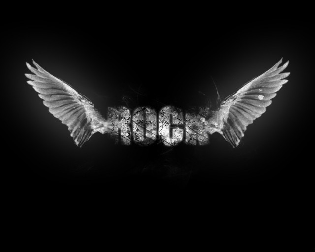 Black white bird wings boo free wallpaper - medium preview image